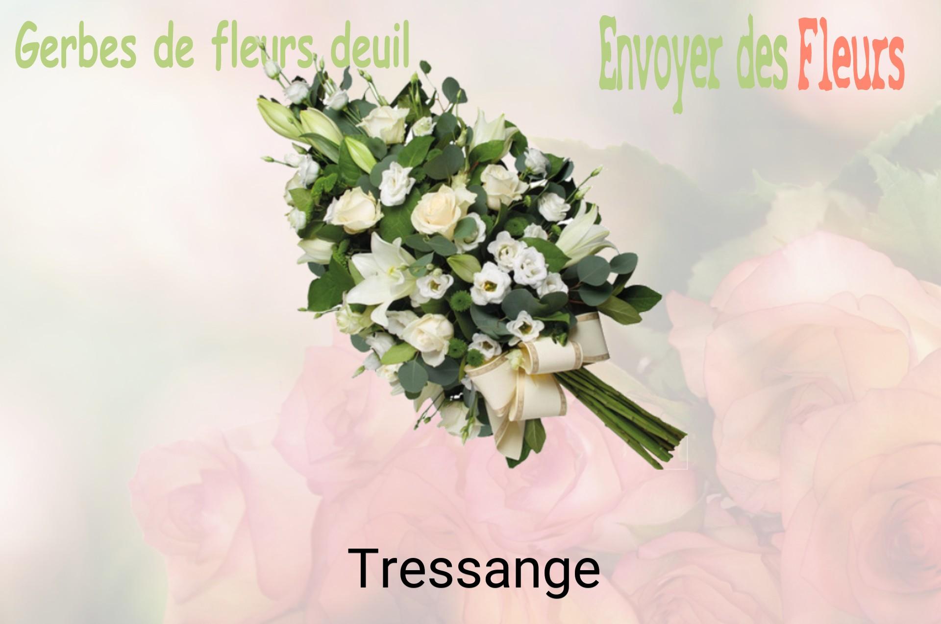 Gerbe de fleurs de deuil livrée à Tressange